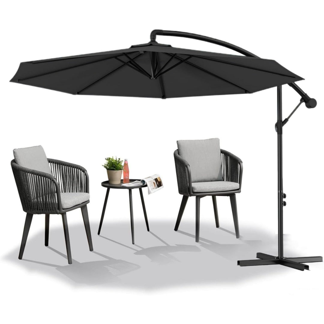 froadp hoehenverstellbar ampelschirme mit kurbel alu sonnenschirme uv40 sonnenschutz balkonschirm windfest gartenschrime wasserdichte marktschirm fuer patio terrase 300cm dunkelgrau