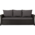 bankauflage - outdoor sitzkissen fuer gartenbank fuer polyrattan- polster auflage outdoor - bankpolster auflage fuer hollywoodschaukel rattan sitzbank anthrazit 160x60x50cm