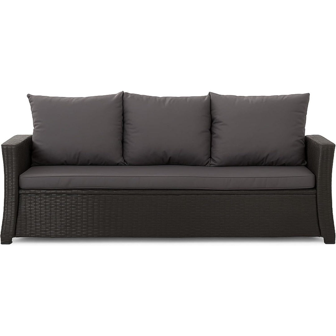 bankauflage - outdoor sitzkissen fuer gartenbank fuer polyrattan- polster auflage outdoor - bankpolster auflage fuer hollywoodschaukel rattan sitzbank anthrazit 160x60x50cm