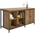 freistehende kuecheninsel kuechenschrank stabil 170x89x60cm kueche multifunktionale kuechenaufbewahrungseinheit mit 4 offenen faechern 150 kg tragkraft industrial-stil mdfstahl knl01-f