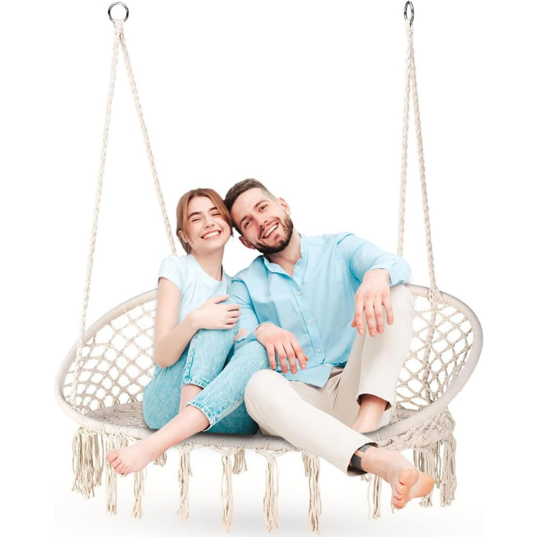xxl doppel-boho-haengesessel 200 kg 2 personen in-outdoor