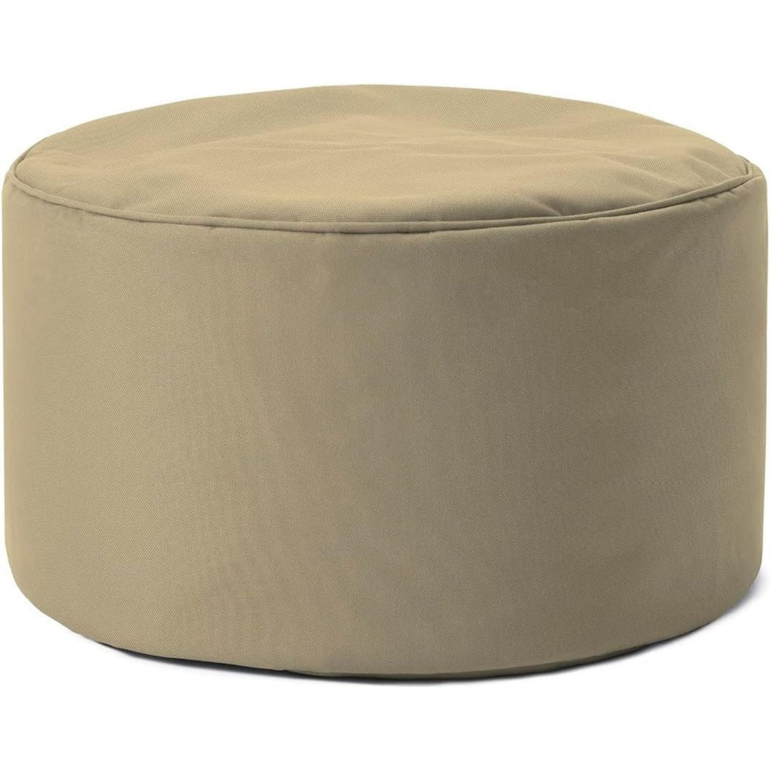lumaland sitzsack pouf 50 l kompakter sitzsack mit 3-in-1-funktion bequemer hocker praktisches tischchen stylischer fussschemel fuer in- outdoor i mit flexibler eps-fuellung 25 x 45 cm
