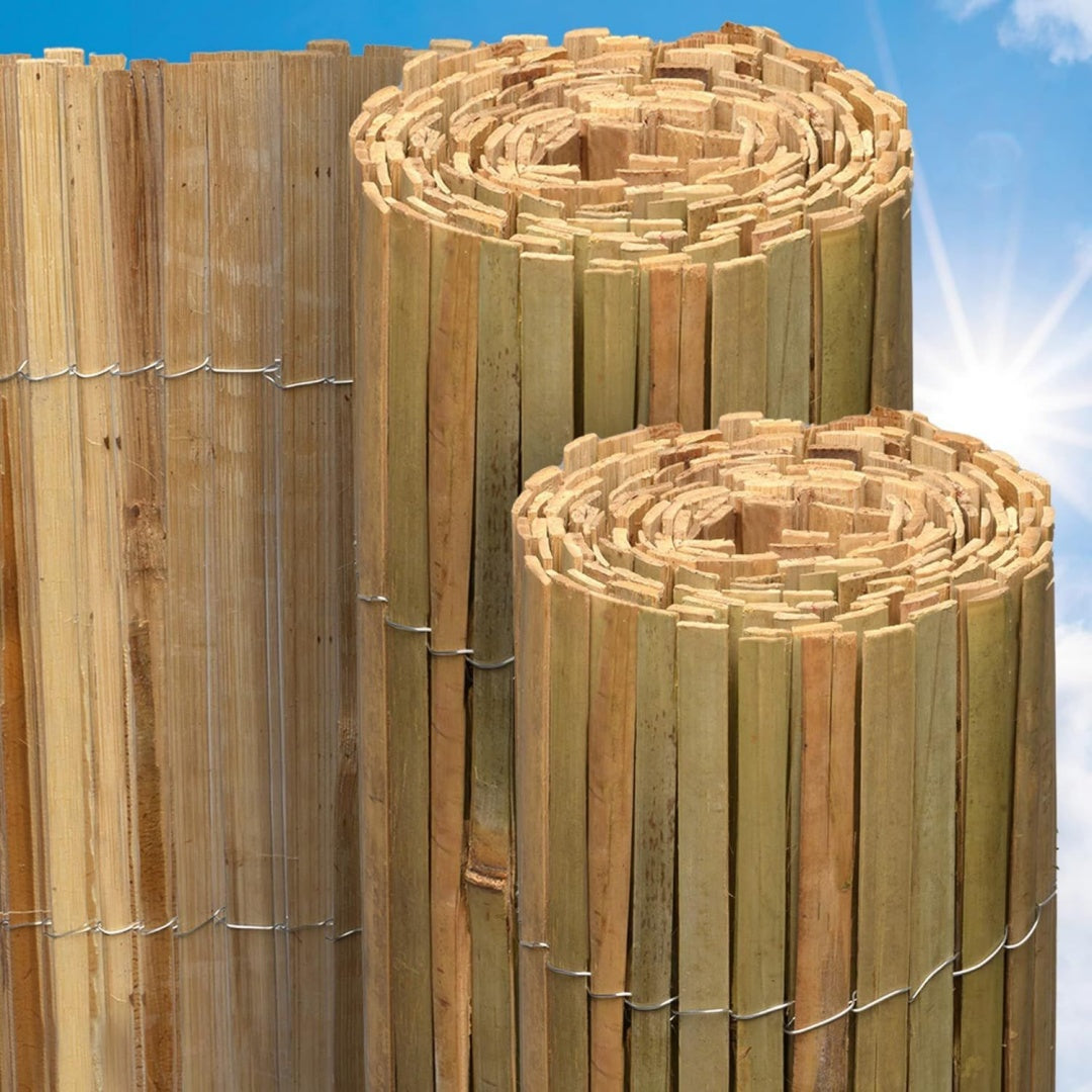 sol royal bambus sichtschutz fsc bambusmatte witterungsbestaendig balkon 180x300cm 180 hoch natursichtschutz wind- blickschutz fuer garten zaun bambusrollzaun balkonverkleidung b89